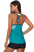 Print Insert Racerback Tankini Set