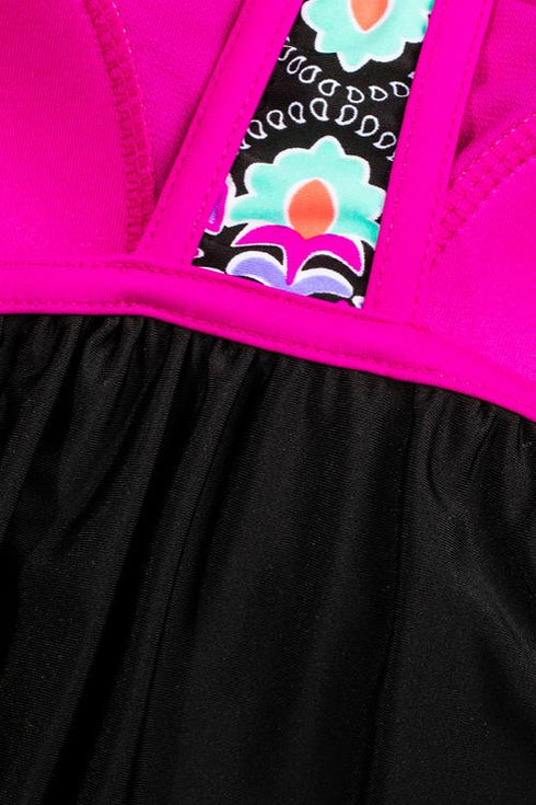 Print Insert Racerback Tankini Set