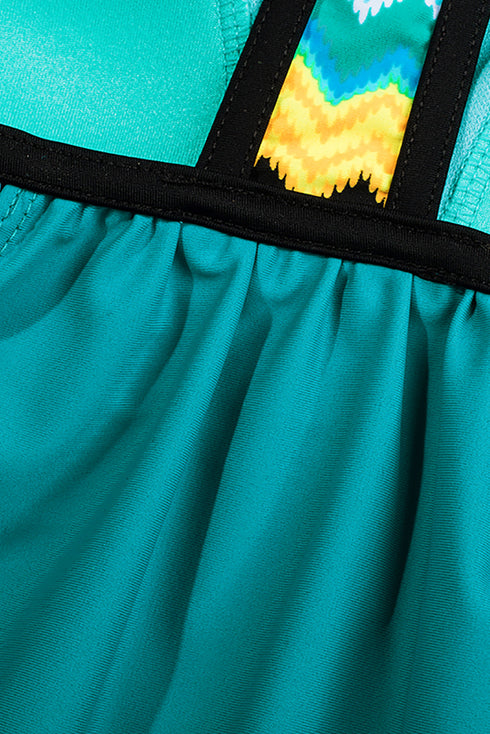 Print Insert Racerback Tankini Set