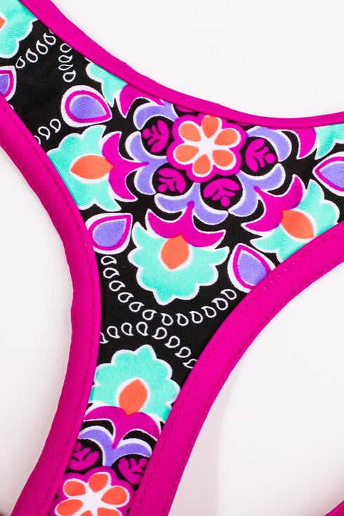 Print Insert Racerback Tankini Set