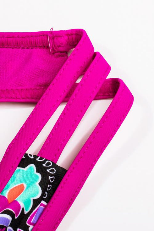 Print Insert Racerback Tankini Set