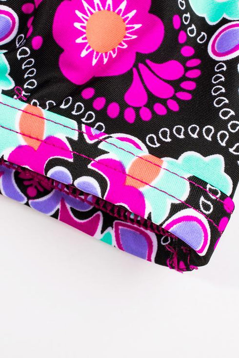 Print Insert Racerback Tankini Set