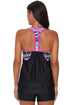 Print Insert Racerback Tankini Set