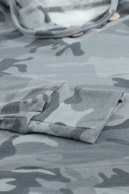 Print Kangaroo Pocket Hoodie