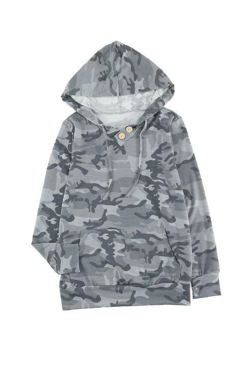 Print Kangaroo Pocket Hoodie