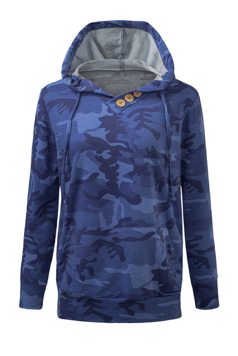 Print Kangaroo Pocket Hoodie