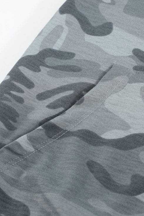 Print Kangaroo Pocket Hoodie