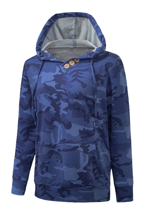 Print Kangaroo Pocket Hoodie