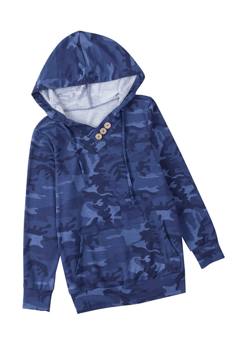 Print Kangaroo Pocket Hoodie