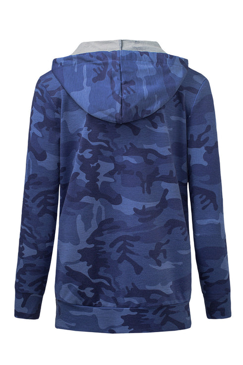 Print Kangaroo Pocket Hoodie