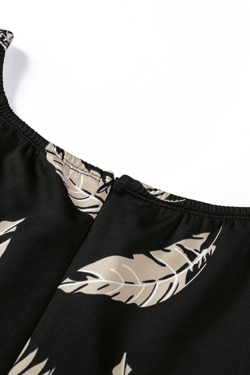 Print Off Shoulder Slit Bodycon Midi Dress