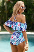 Print Ruffled One-Piece Swimsuit