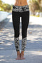 Printed Details Leggings Yoga Pants