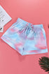 Printed Drawstring Elastic Waist Pocketed Casual Shorts