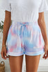Printed Drawstring Elastic Waist Pocketed Casual Shorts