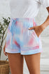 Printed Drawstring Elastic Waist Pocketed Casual Shorts