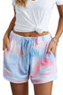 Printed Drawstring Elastic Waist Pocketed Casual Shorts