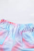 Printed Drawstring Elastic Waist Pocketed Casual Shorts