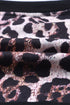 Printed Leopard Detail Plus Size Cardigan