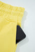 Puff Sleeve Crop Pullover Drawstring Wide Leg Pant Set