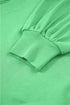 Puff Sleeve Crop Pullover Drawstring Wide Leg Pant Set
