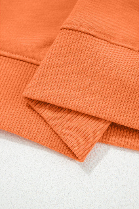 Puff Sleeve Crop Pullover Drawstring Wide Leg Pant Set
