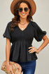 Puff Sleeve Smocked Top