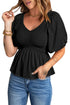 Puff Sleeve Smocked Top