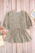 Puff Sleeve Smocked Top