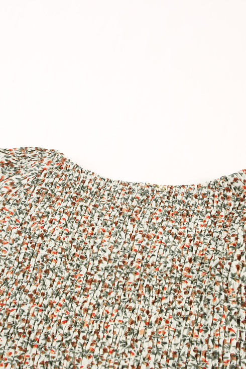 Puff Sleeve Smocked Top