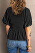 Puff Sleeve Smocked Top