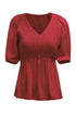 Puff Sleeve Smocked Top