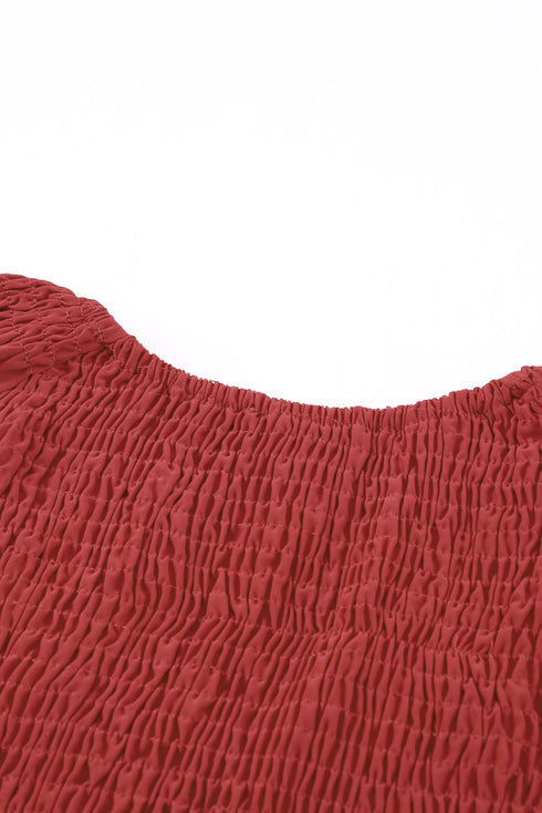 Puff Sleeve Smocked Top