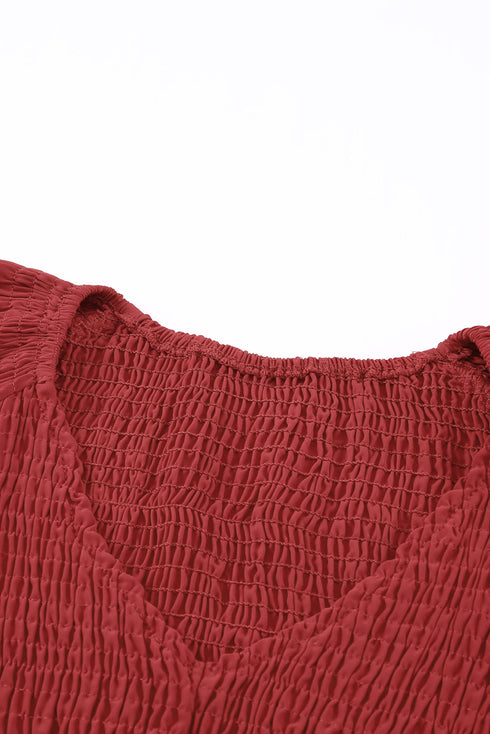 Puff Sleeve Smocked Top