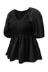 Puff Sleeve Smocked Top