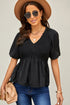 Puff Sleeve Smocked Top