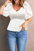 Puff Sleeve Smocked Top