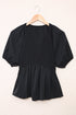 Puff Sleeve Smocked Top