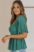 Puff Sleeve Smocked Top