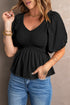 Puff Sleeve Smocked Top