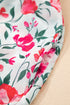 Puff Sleeve Square Neck Empire Waist Tiered Floral Dress