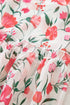 Puff Sleeve Square Neck Empire Waist Tiered Floral Dress