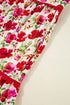 Puff Sleeve Tiered Ric Rac Pocketed Mini Floral Dresses