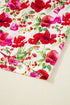 Puff Sleeve Tiered Ric Rac Pocketed Mini Floral Dresses