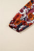 Puff Sleeve Wrap V Neck Flowy Floral Mini Dress