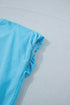 Puffy Loose Top And Drawstring Waist Short Set