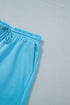Puffy Loose Top And Drawstring Waist Short Set