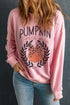 Pumpkin Patch Girly Graphic Crew Neck Sweatshirt