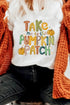 Pumpkin Patch Graphic Print Short Sleeve Tee Shirt