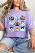 Pumpkin Printed Graphic Relaxed Silhouette Statement Tee